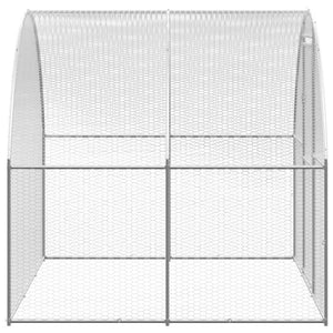 Outdoor Chicken Coop 9.8'x39.4'x6.6'Galvanized Steel