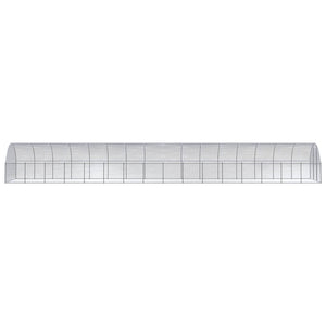 Outdoor Chicken Coop 9.8'x52.5'x6.6'Galvanized Steel