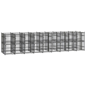Outdoor Dog Kennel Steel 178.6 ft