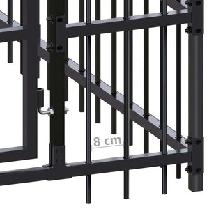 Outdoor Dog Kennel Steel 178.6 ft
