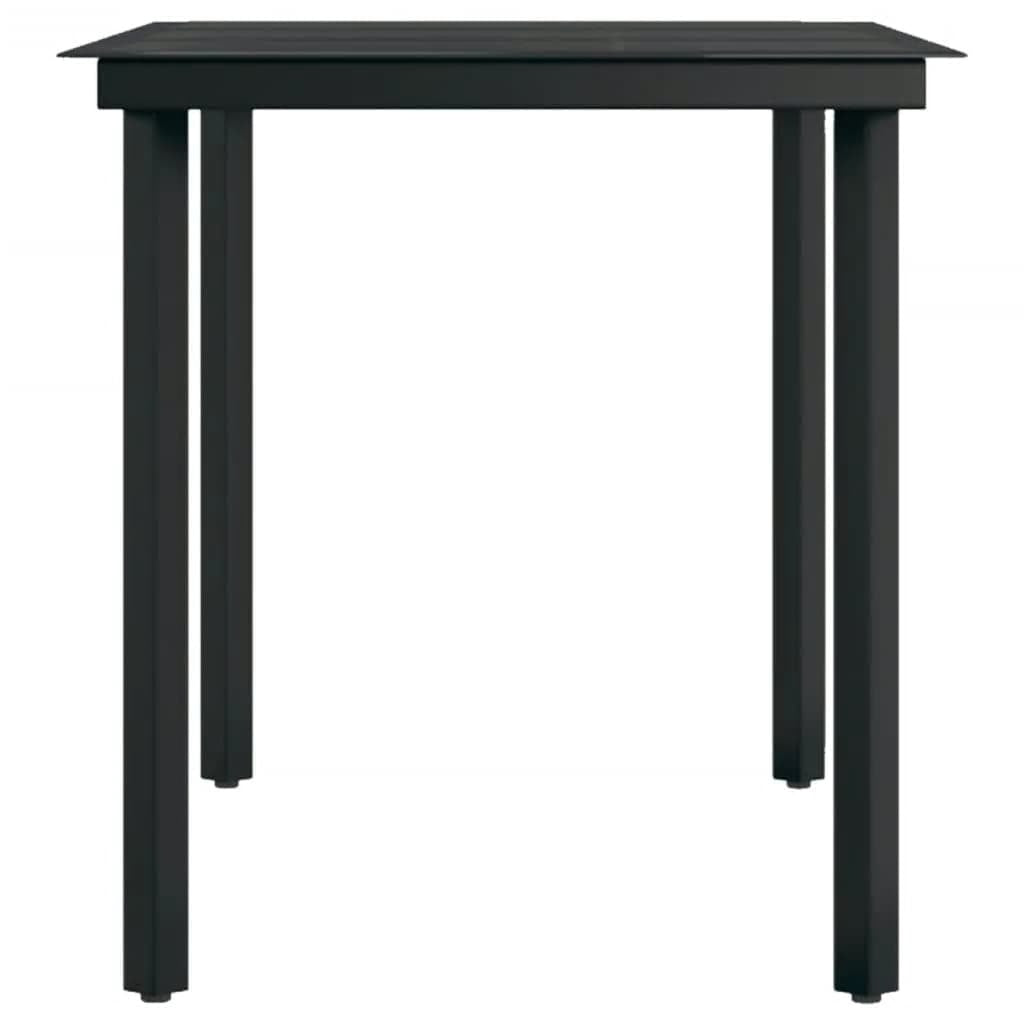 5 Piece Patio Dining Set Black