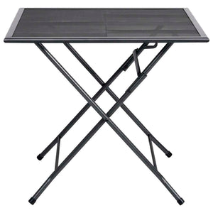Folding Mesh Table 31.5"x31.5"x28.3" Steel Anthracite