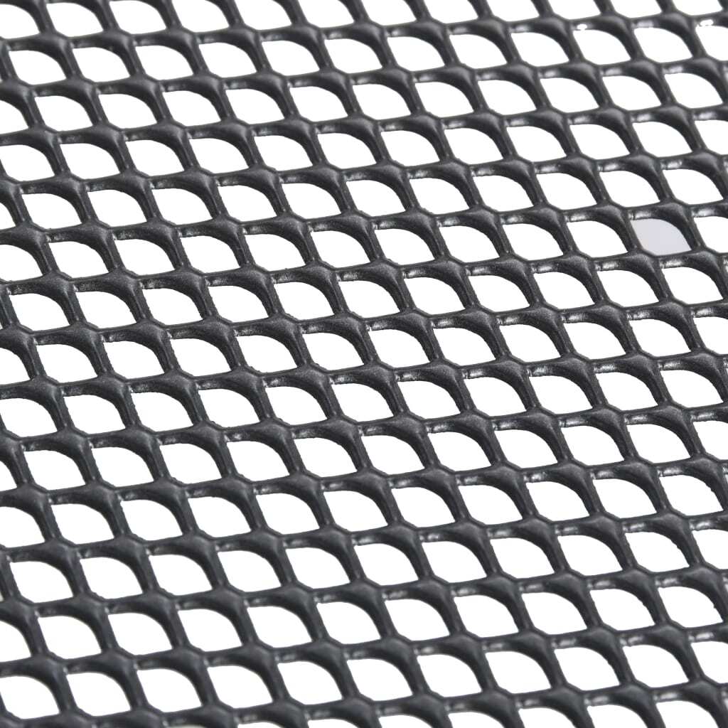 Folding Mesh Table 31.5"x31.5"x28.3" Steel Anthracite