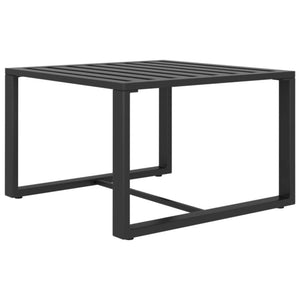 3 Piece Patio Lounge Set with Cushions Aluminum Anthracite