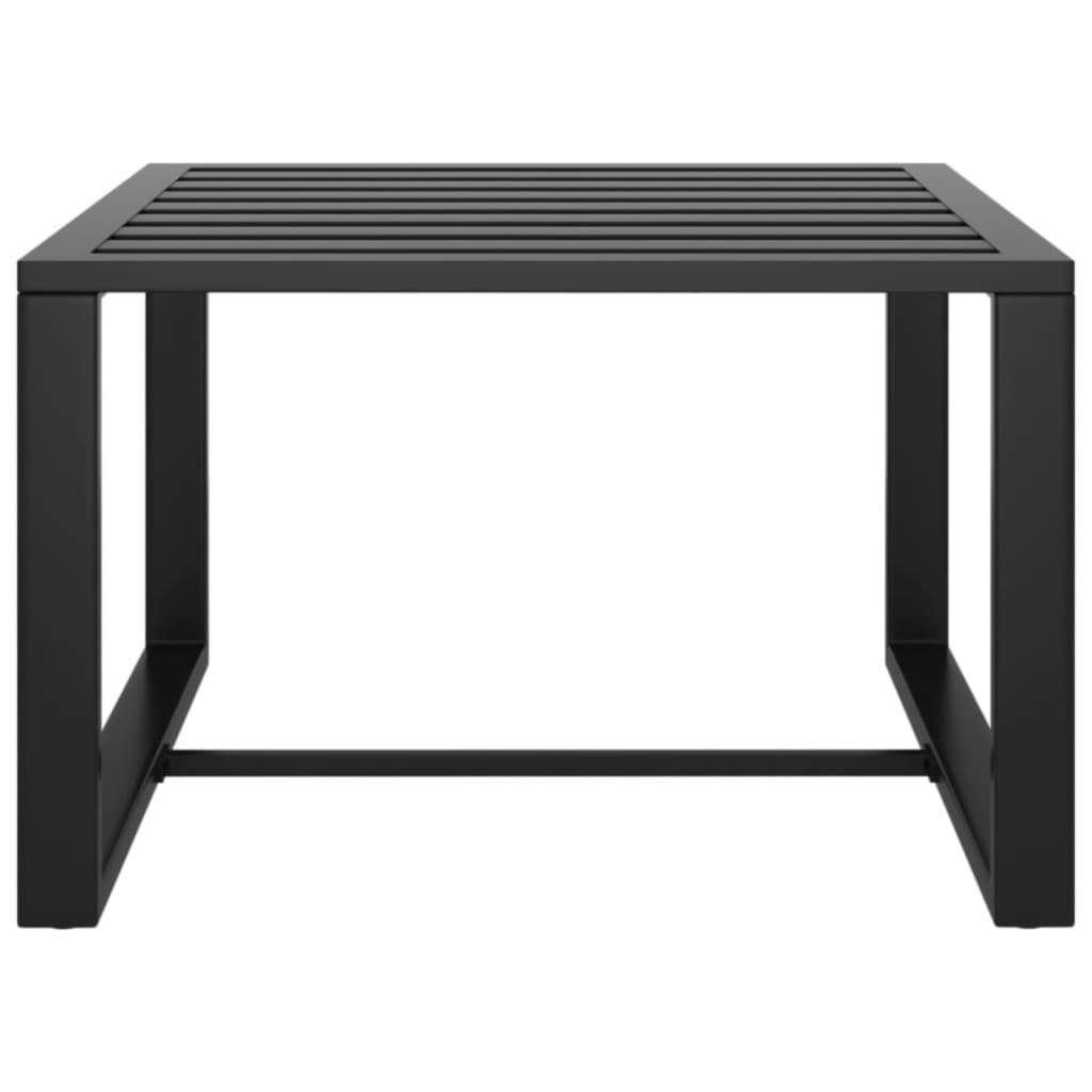 3 Piece Patio Lounge Set with Cushions Aluminum Anthracite