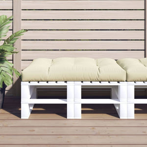 Pallet Cushion Cream 47.2"x31.5"x4.7" Fabric