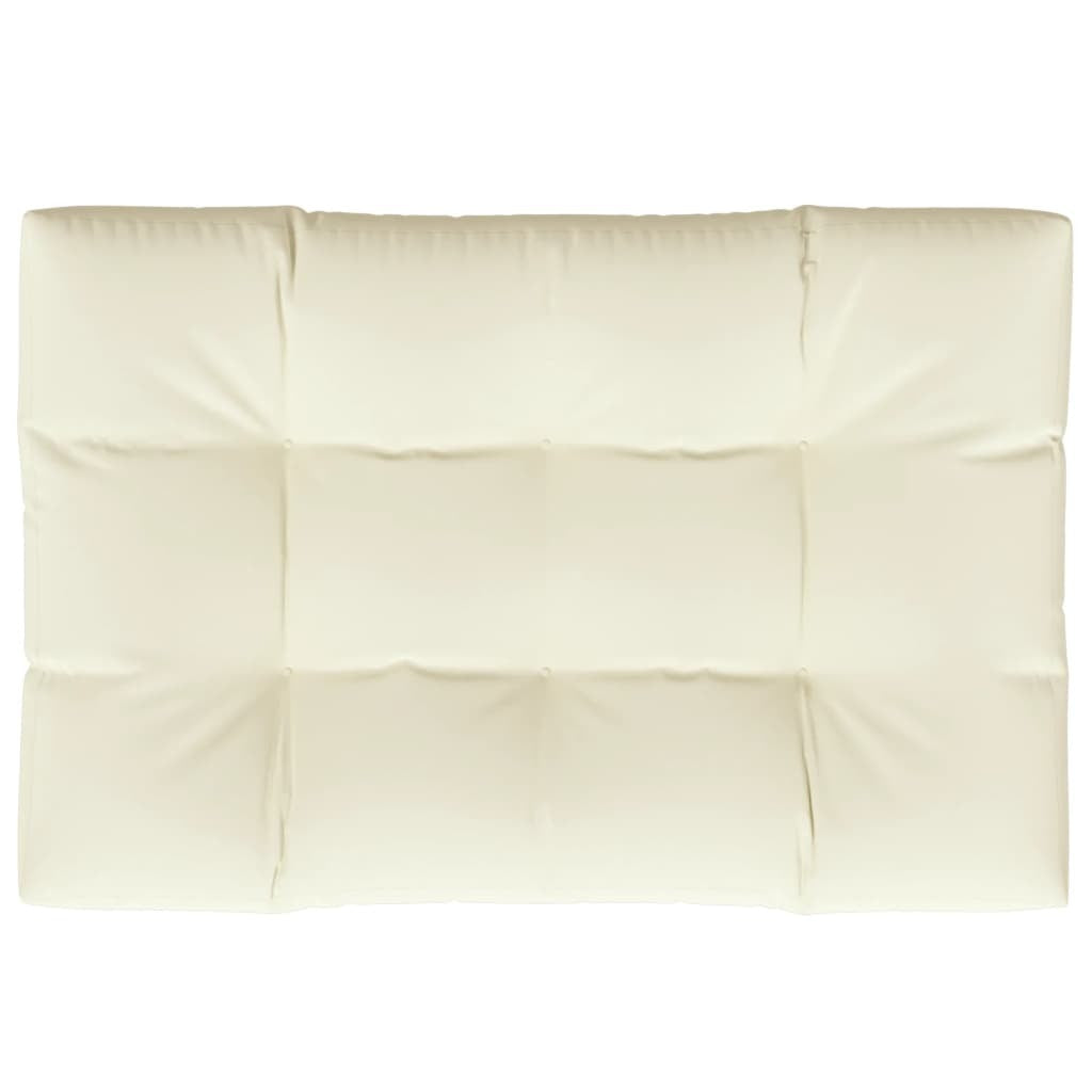 Pallet Cushion Cream 47.2"x31.5"x4.7" Fabric