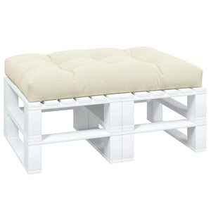 Pallet Cushion Cream 47.2"x31.5"x4.7" Fabric
