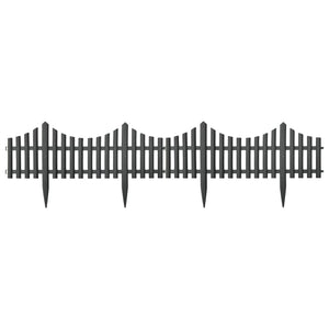 Lawn Edgings 17 pcs Anthracite 32.8'PP
