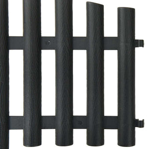 Lawn Edgings 17 pcs Anthracite 32.8'PP
