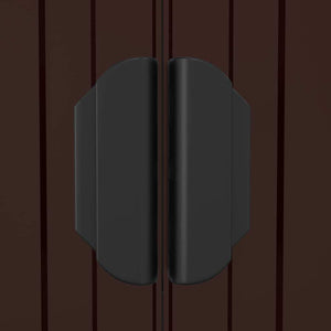 Garden Shed Dark Brown 75.6"x107.9"x87.8" Galvanized Steel
