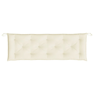 Garden Bench Cushion Cream White 59.1"x19.7"x2.8" Oxford Fabric