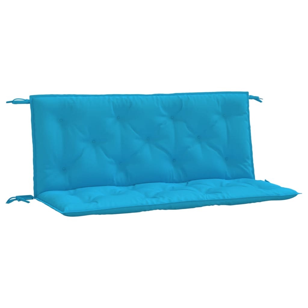 Garden Bench Cushion Light Blue 47.2"x(19.7"+19.7")x2.8" Oxford Fabric