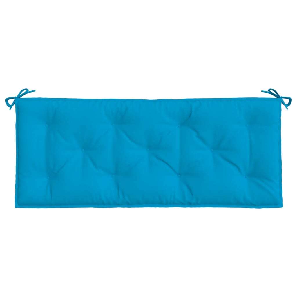Garden Bench Cushion Light Blue 47.2"x(19.7"+19.7")x2.8" Oxford Fabric