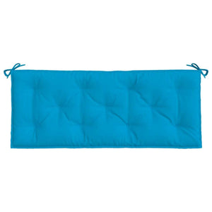 Garden Bench Cushion Light Blue 47.2"x(19.7"+19.7")x2.8" Oxford Fabric