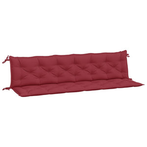 Garden Bench Cushion Wine Red 78.7"x(19.7"+19.7")x2.8" Oxford Fabric