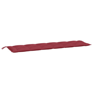 Garden Bench Cushion Wine Red 78.7"x(19.7"+19.7")x2.8" Oxford Fabric
