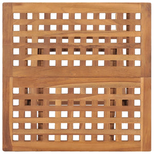 3 Piece Folding Patio Dining Set Solid Teak Wood