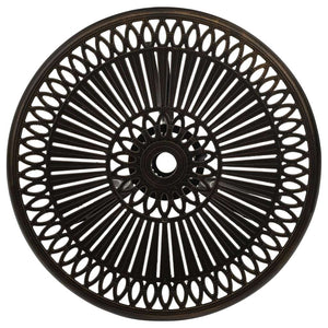 3 Piece Bistro Set Cast Aluminum Bronze