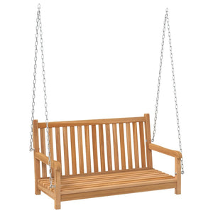 Swing Bench Solid Teak Wood 44.9"x23.6"x25.2