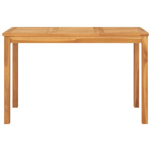 Patio Dining Table 47.2"x27.6"x30.3" Solid Teak Wood