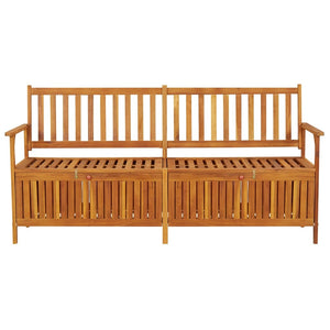 Storage Bench 66.9" Solid Wood Acacia