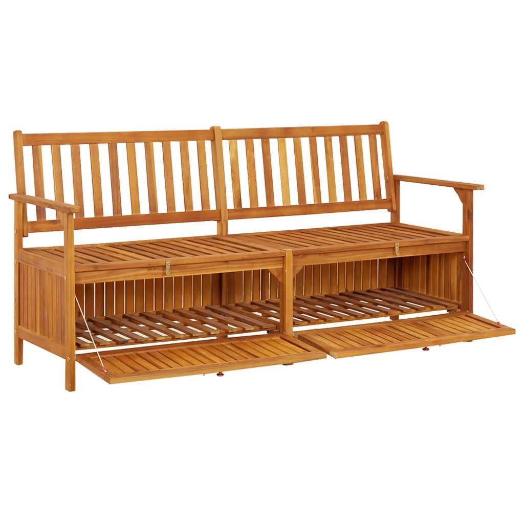 Storage Bench 66.9" Solid Wood Acacia