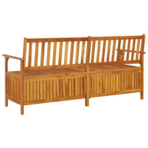 Storage Bench 66.9" Solid Wood Acacia