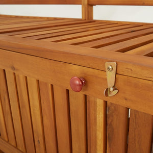 Storage Bench 66.9" Solid Wood Acacia