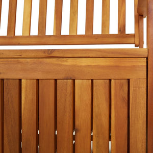 Storage Bench 66.9" Solid Wood Acacia