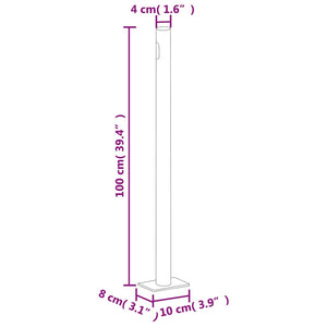 Retractable Side Awning Cream 63"x393.7
