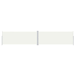 Retractable Side Awning Cream 78.7"x393.7