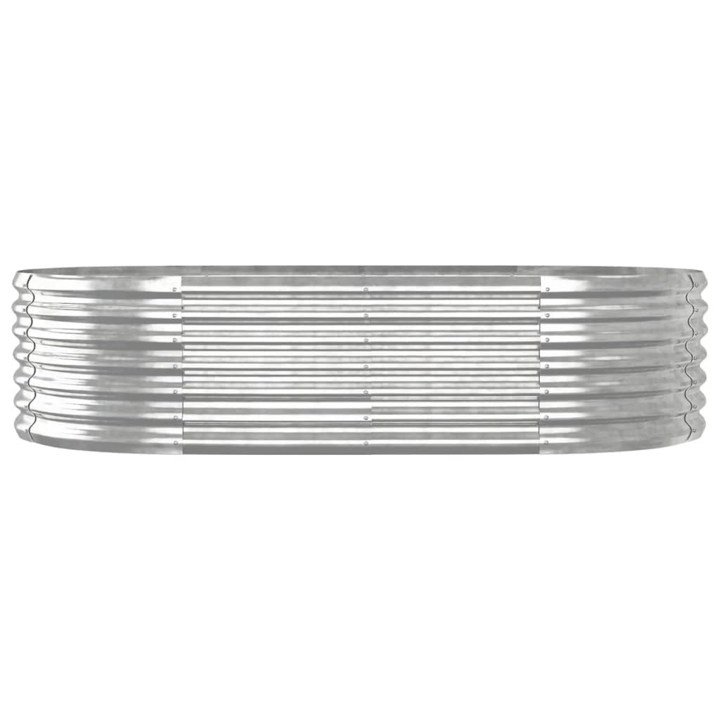 Garden Raised Bed Galvanized Steel 59.8"x31.5"x14.2" Silver