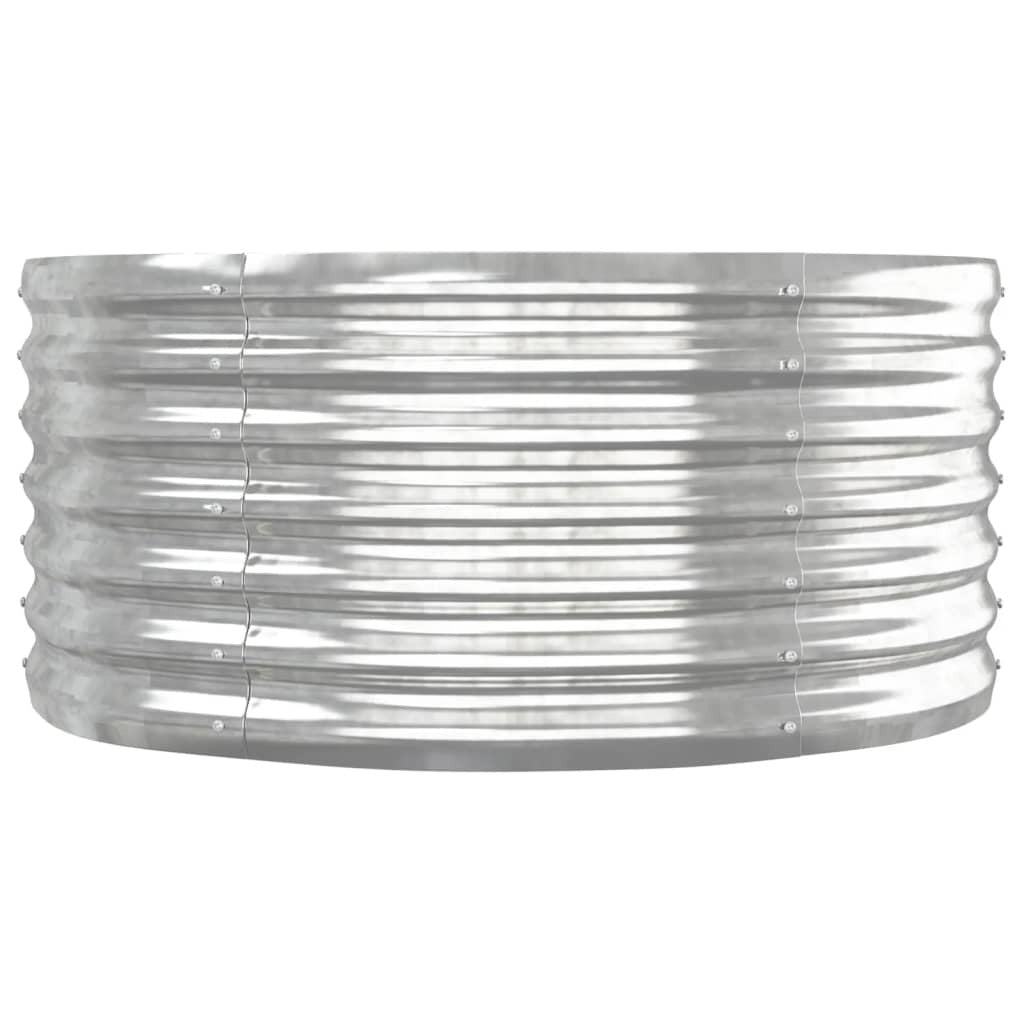 Garden Raised Bed Galvanized Steel 59.8"x31.5"x14.2" Silver