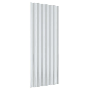 Roof Panels 12 pcs Galvanized Steel Anthracite 39.4"x14.2
