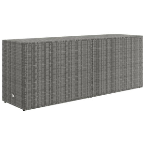 Garden Storage Cabinet Gray 78"x21.9"x31.5" Poly Rattan