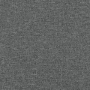 2 Piece Sofa Set with Cushions Dark Gray Fabric