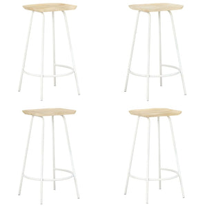 Bar Stools 4 pcs Solid Mango Wood