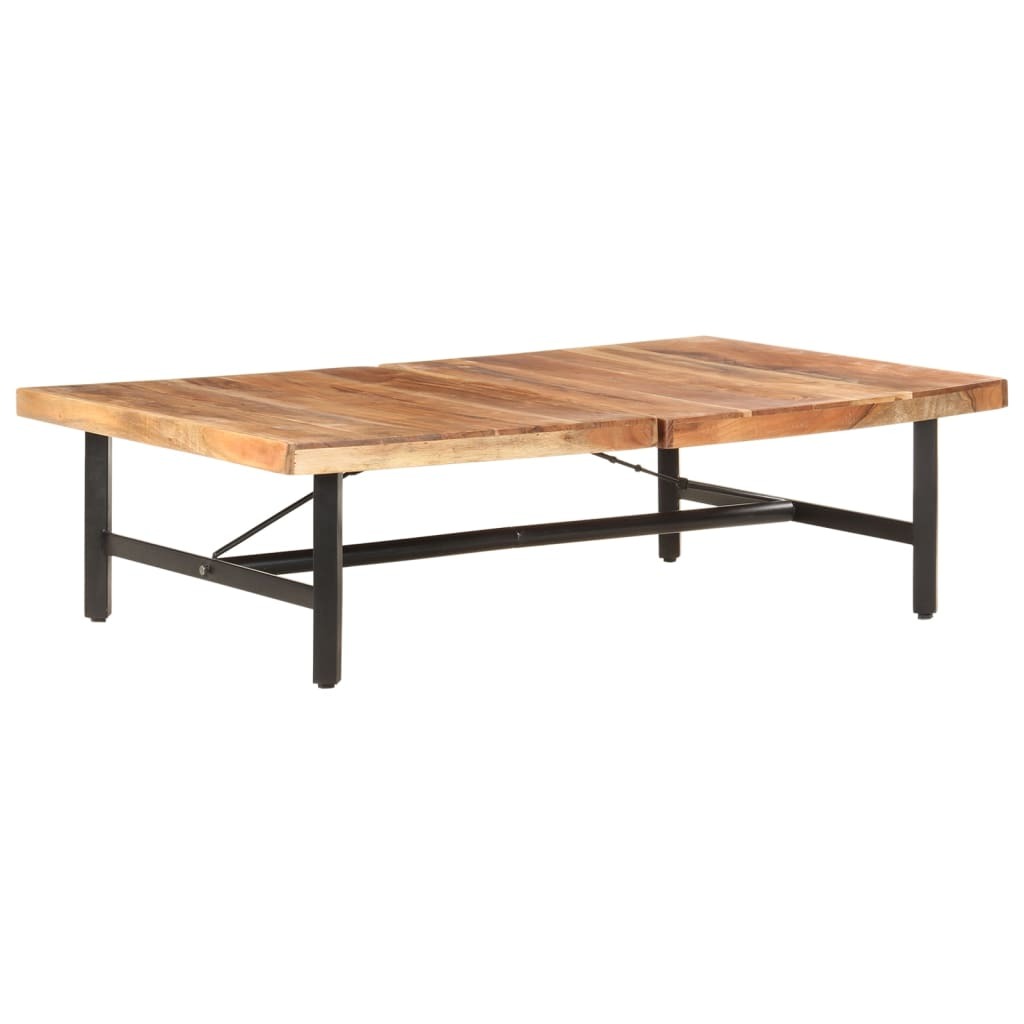 Coffee Table 55.9"x35.4"x16.5" Solid Acacia Wood