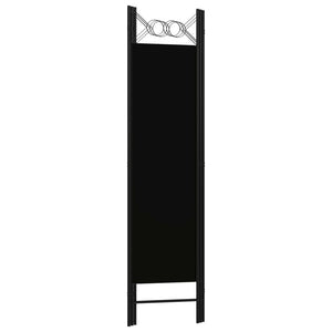 3-Panel Room Divider Black 47.2"x70.9