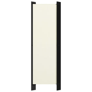 5-Panel Room Divider White 98.4"x70.9