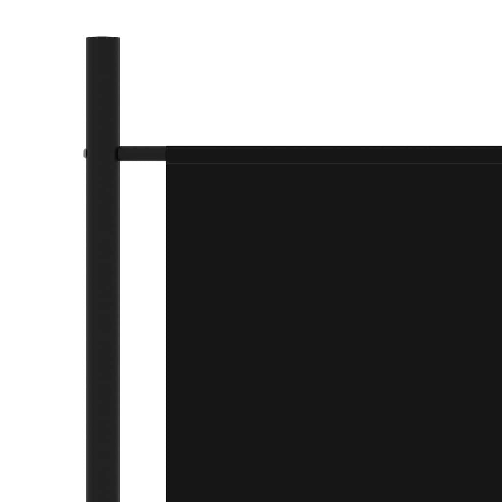 3-Panel Room Divider Black 102.4"x70.9" Fabric