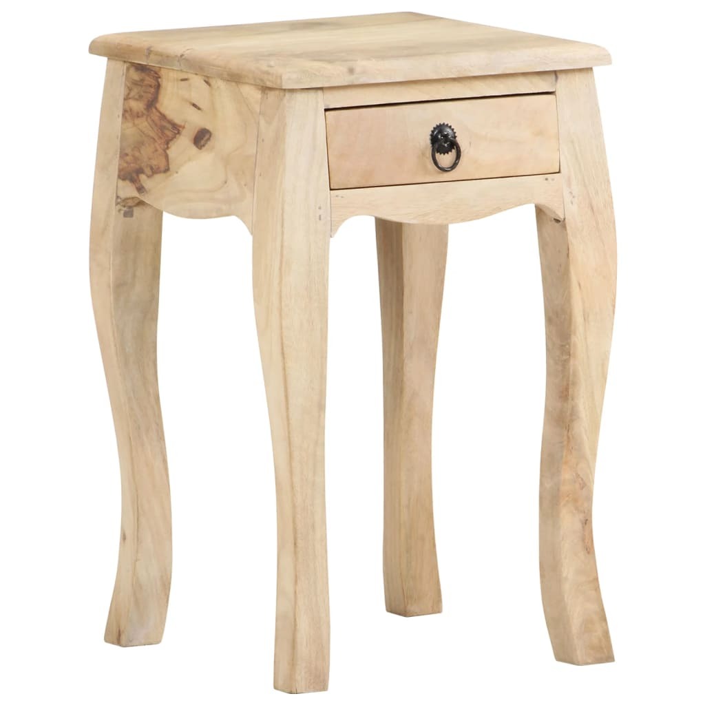 Bed Cabinet 11"x11"x18.1" Solid Mango Wood