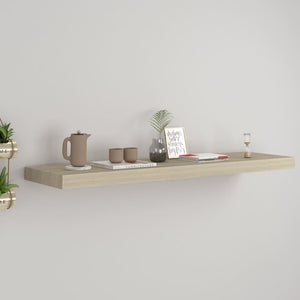 Floating Wall Shelf Oak 35.4"x9.3"x1.5" MDF