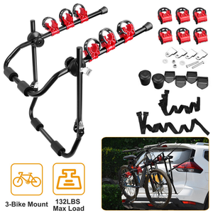 Car Bicycle Stand Rack 132LBS Load Hitch 3-Bike — Cycling