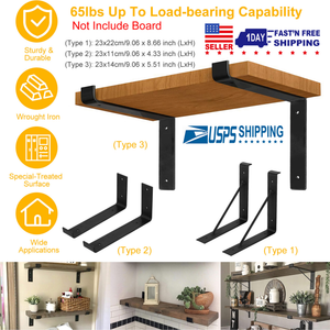 2-Pack Wall-Mounted Shelf Brackets – view 4