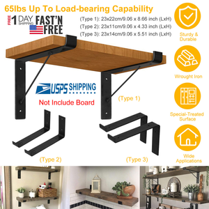 2-Pack Wall-Mounted Shelf Brackets – view 6