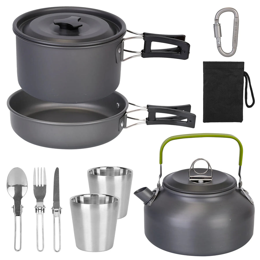 12Pcs Camping Cookware Set