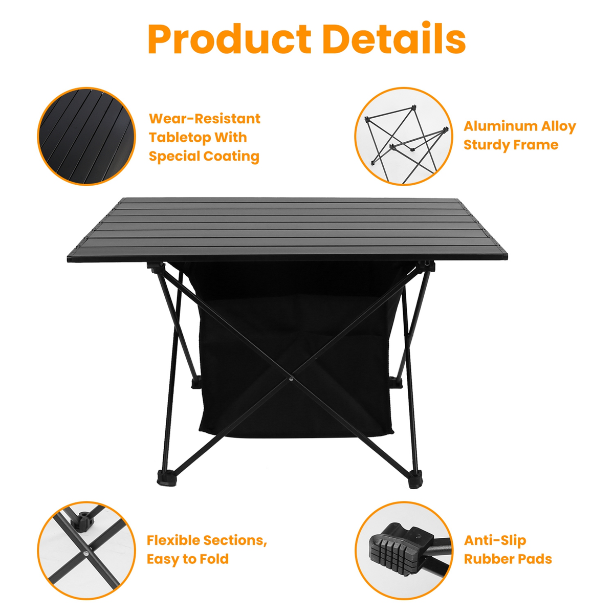 Foldable Camping Table — Outdoor Recreation