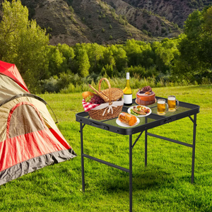 35.62x23.42x25.9in Foldable Camping Table — Outdoor Recreation